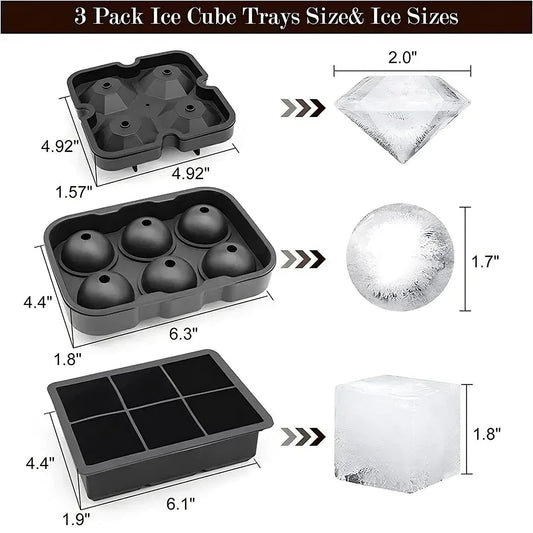 Silicone Ice Ball Mold Tray