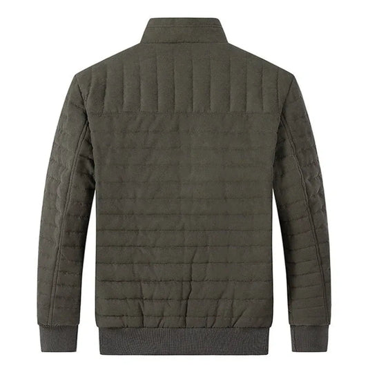 Men's Cotton-Padded Stand-Up Collar Jacket