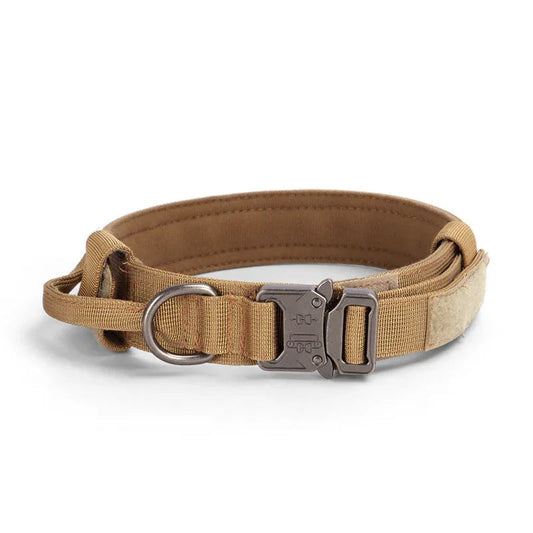 Tactical Adjustable Dog Collar Military German Shepherd Training Medium Large Pet Collar