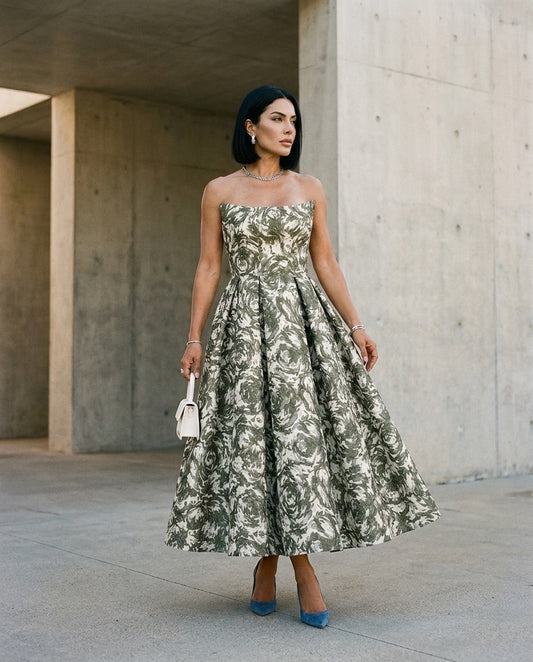 Tala Corset Midi Dress