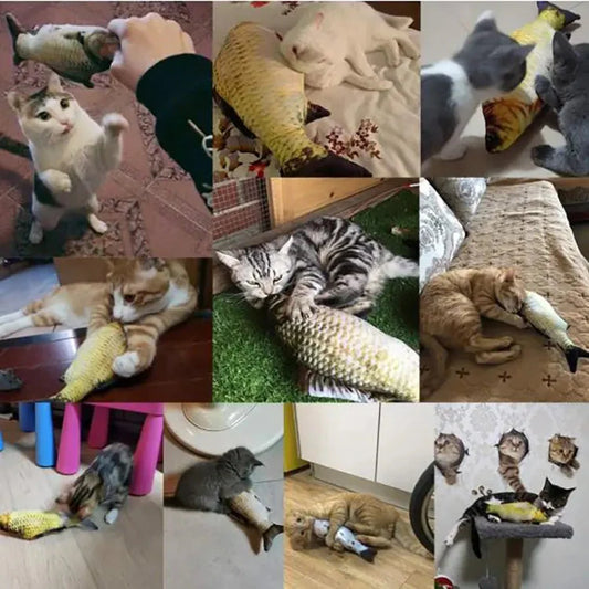 Interaktives Katzenspielzeug Zappelnder Fisch