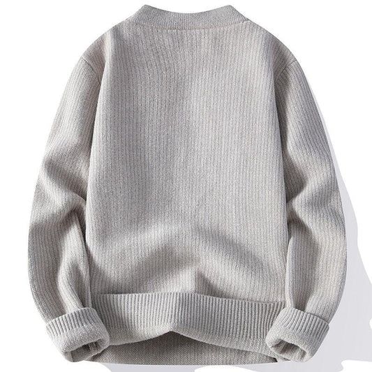 Men's Thickened Contrast Color Autumn And Winter Sweaters