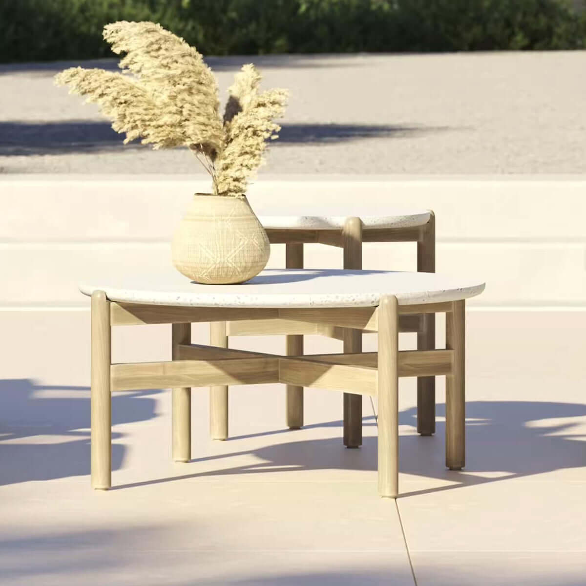 Monte Round Sand Coffee Table-4