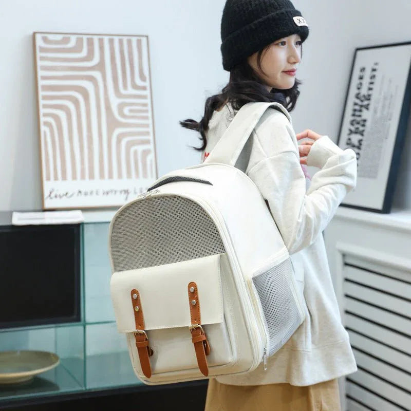 Outdoor Breathable Pet Dog Cat Backpack Bag