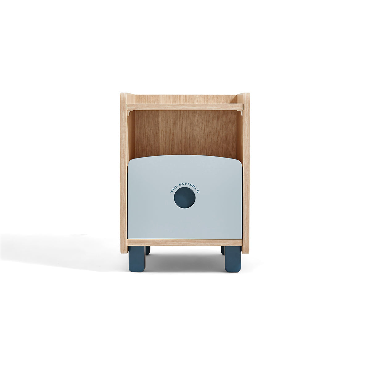 The Explorer Boy Blue Bedside Table-4