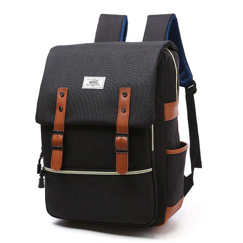 Vintage Fashion Unisex Lapop Computer USB Charging Backpack