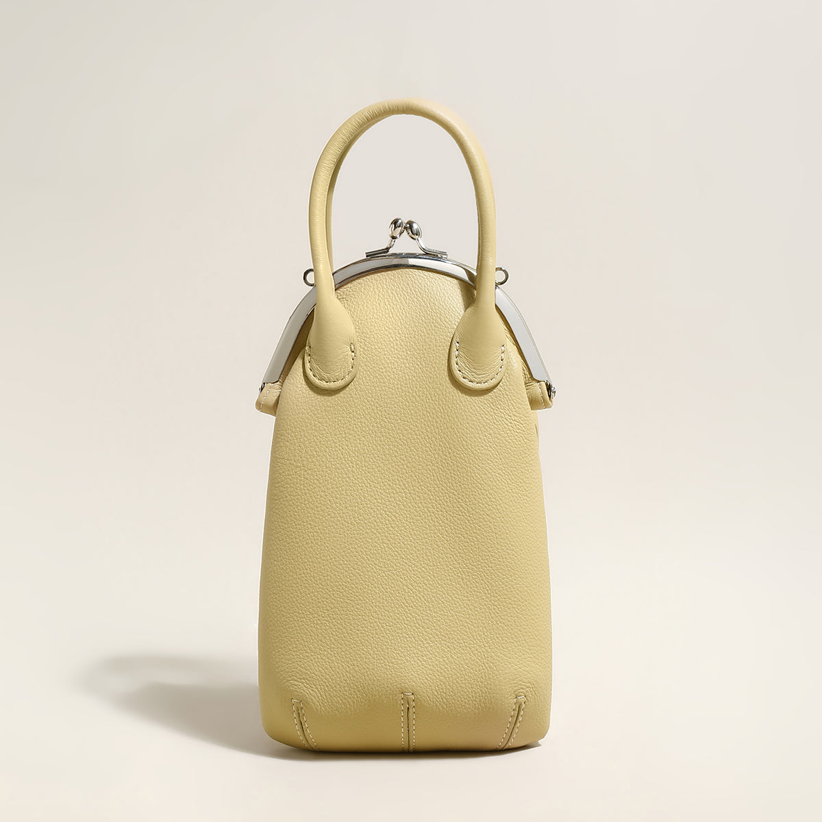 Whimsical Gourd Leather Ball Clasp Top Handle Bag-6