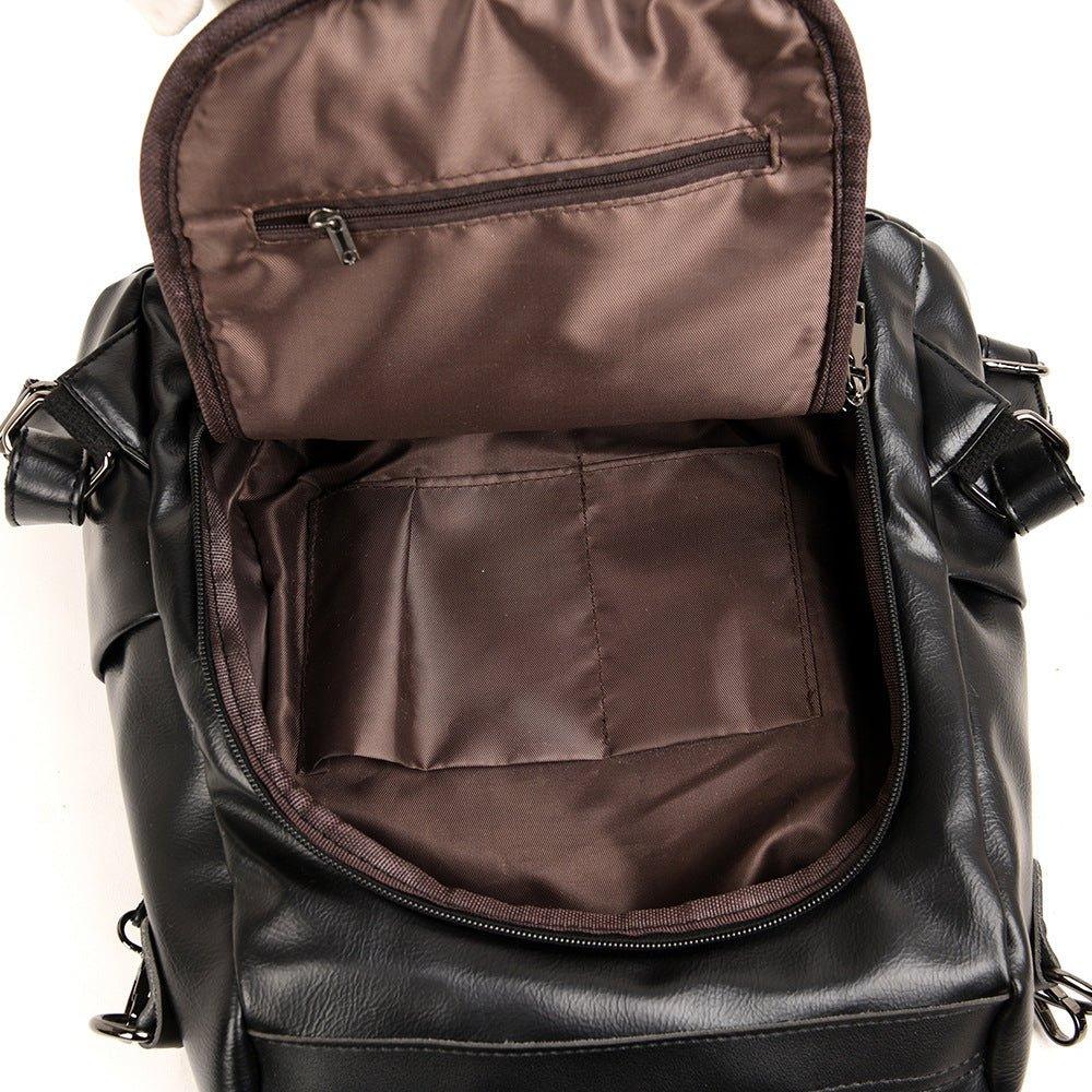 Women's Large Capacity Backpack Soft Leather Travel Bag
