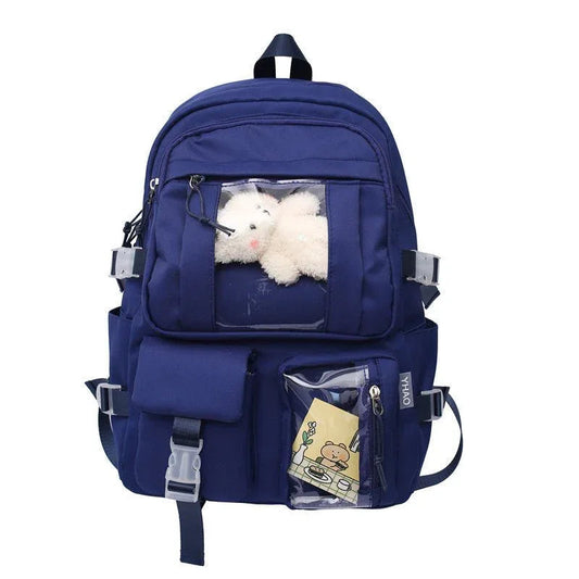 Women's Large-Capacity Transparent Compartments Backpacks