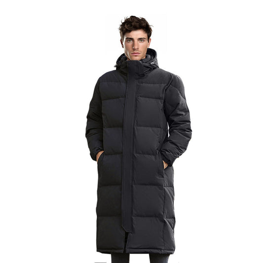 Winter Hooded Overcoat Long Jacket Stylish Lightweight Quilted Warm Puffer Coat