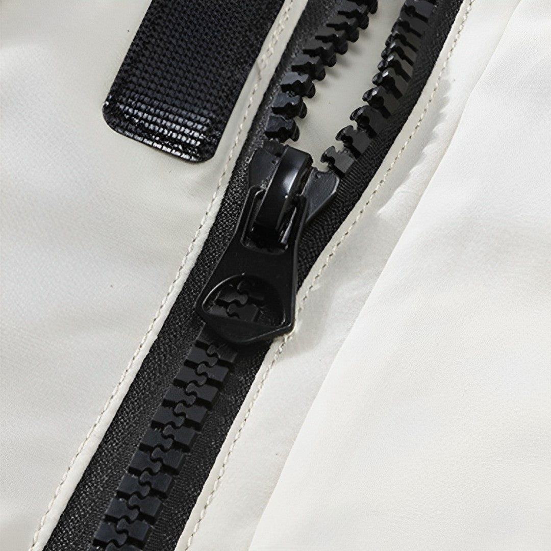 White Large Winter Fur Hooded Down Jacket Stylish Lightweight Quilted Warm Puffer Coat