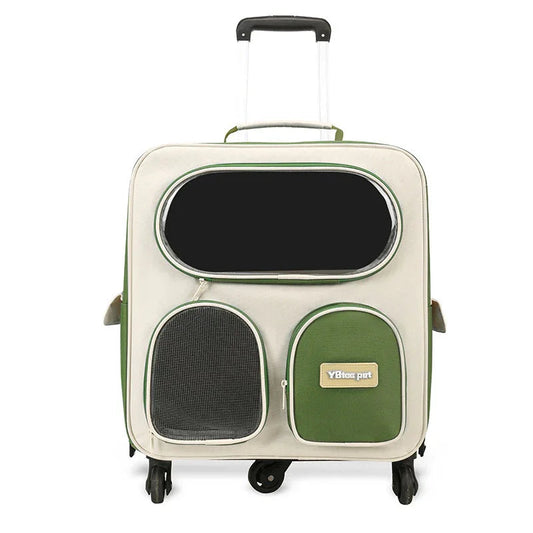Convenient Backpack Outing Pet Trolley Bag For Cats And Dogs