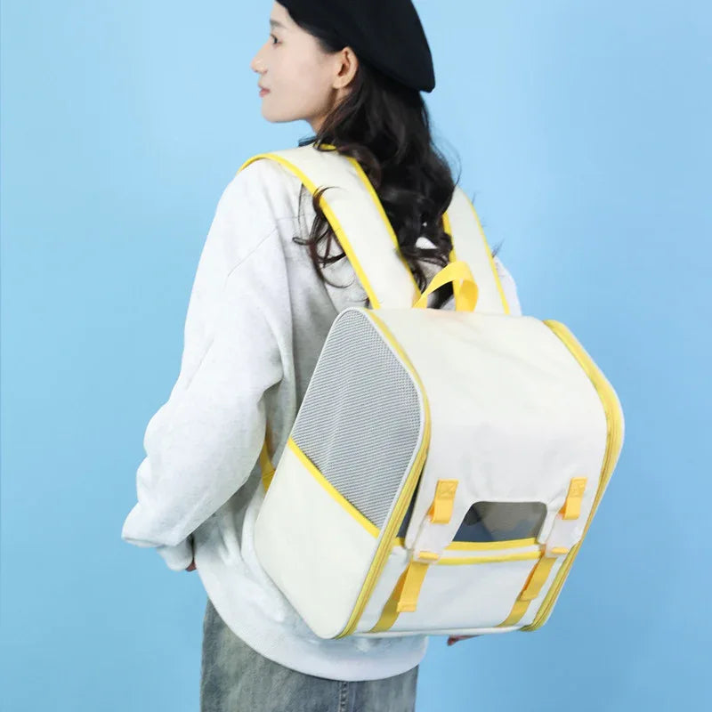Cat Out Backpack Breathable And Portable Cat Bag Folding