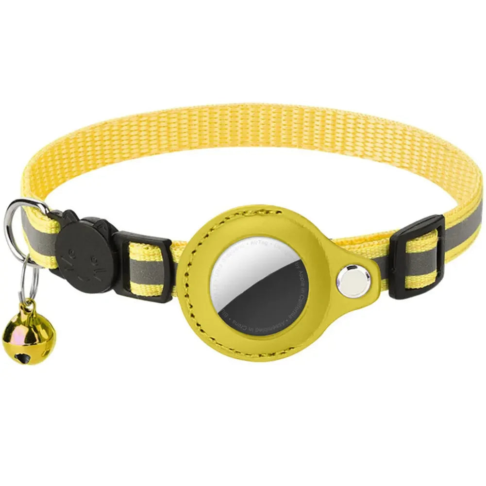 Reflektierendes Katzenhalsband mit Apple AirTag Halterung