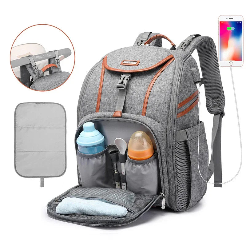 Large Capacity Multifunctional Maternity Mummy Parent Unisex Backpack Diaper Bag
