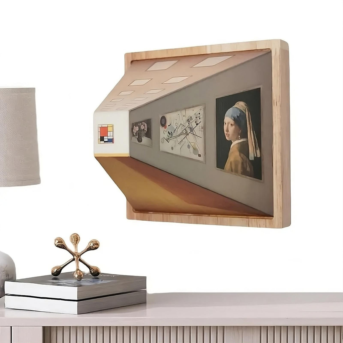 Visuelles 3D-Nachtlichtgemälde mit bloßem Auge