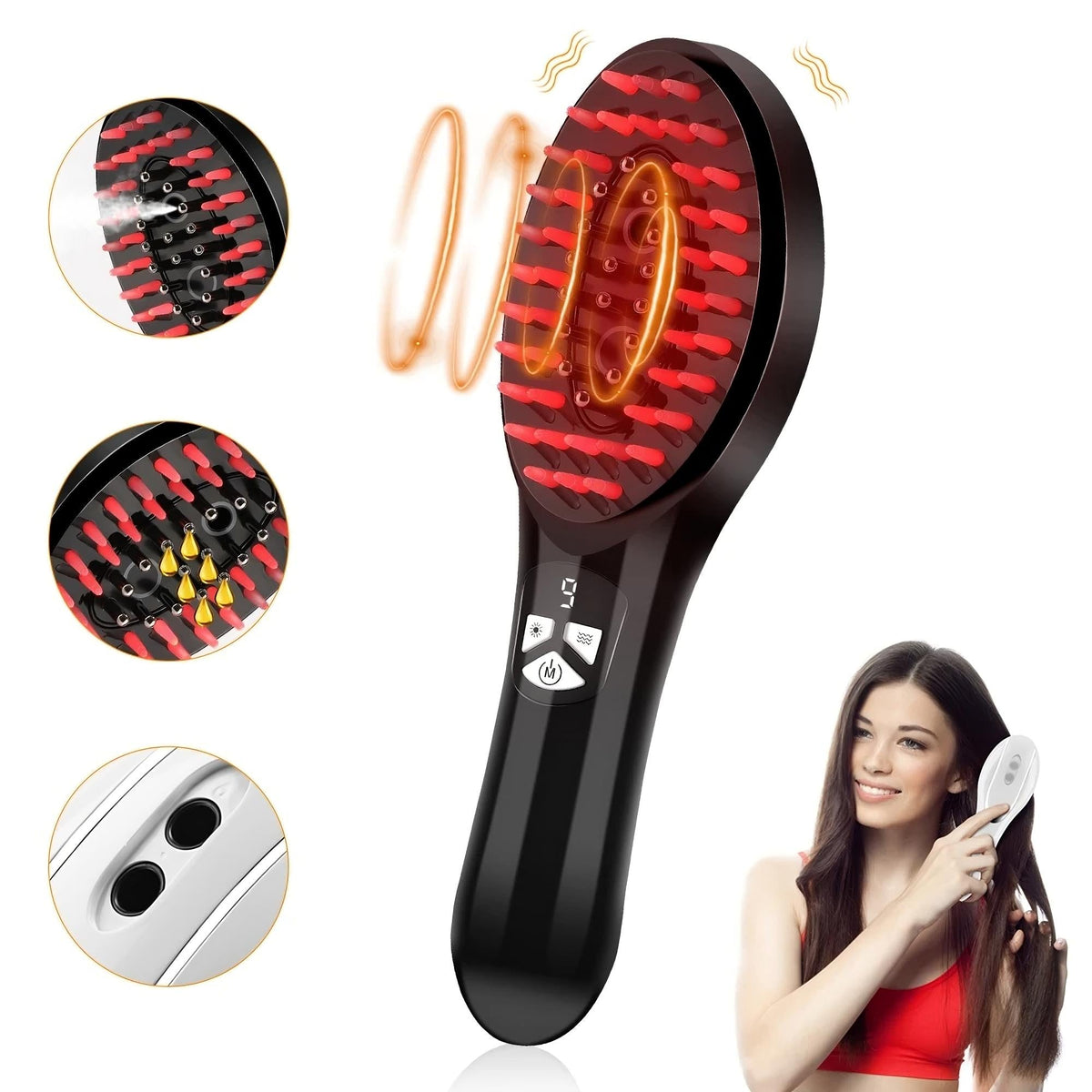 EMS Elektrischer Spray-Massagekamm