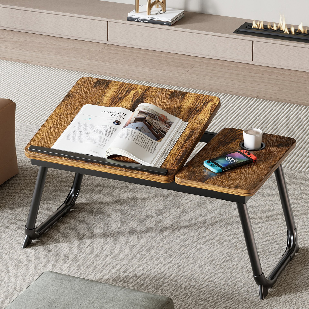 Adjustable Folding Bed Table