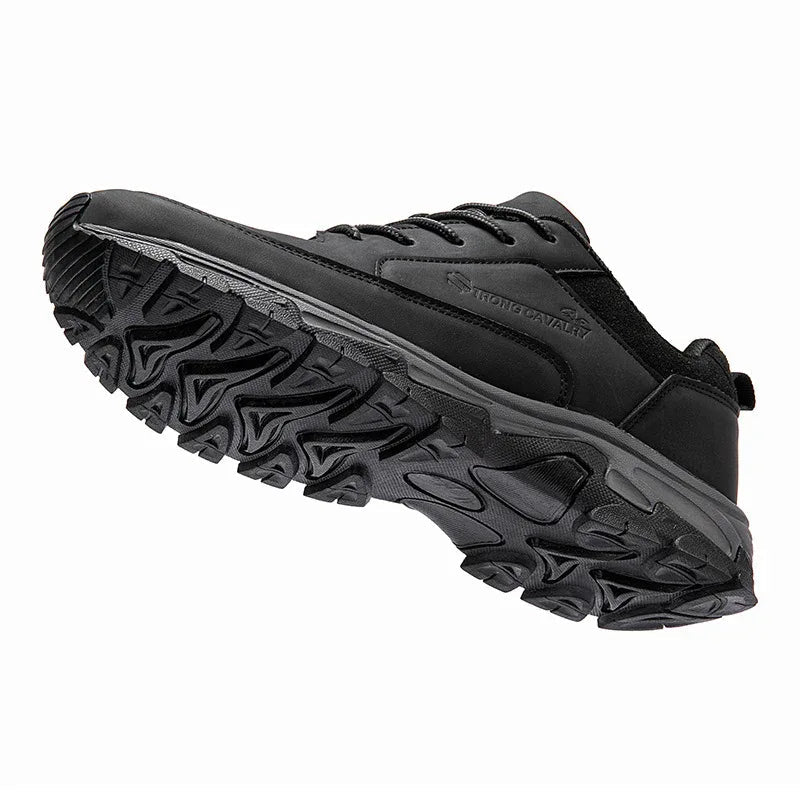 Leather Waterproof Men's Casual Running Board Shoes