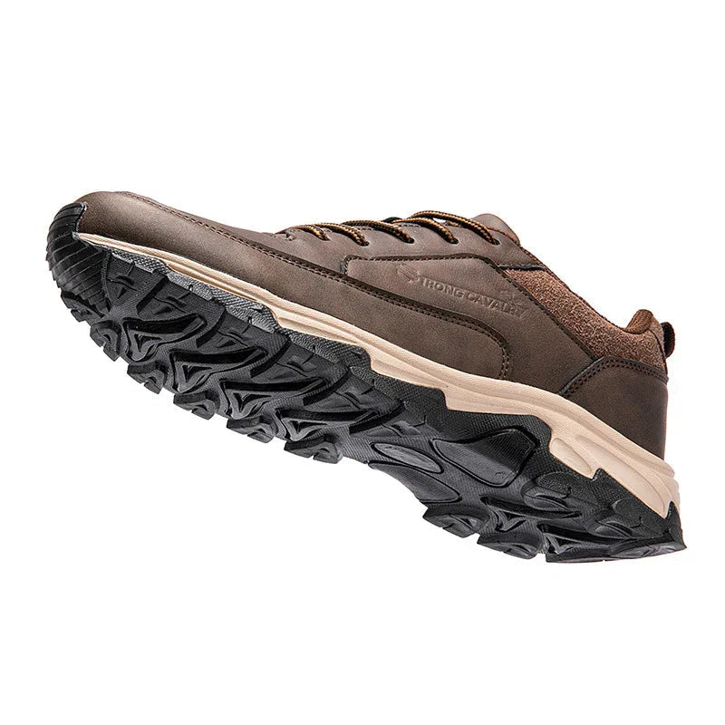 Leather Waterproof Men's Casual Running Board Shoes