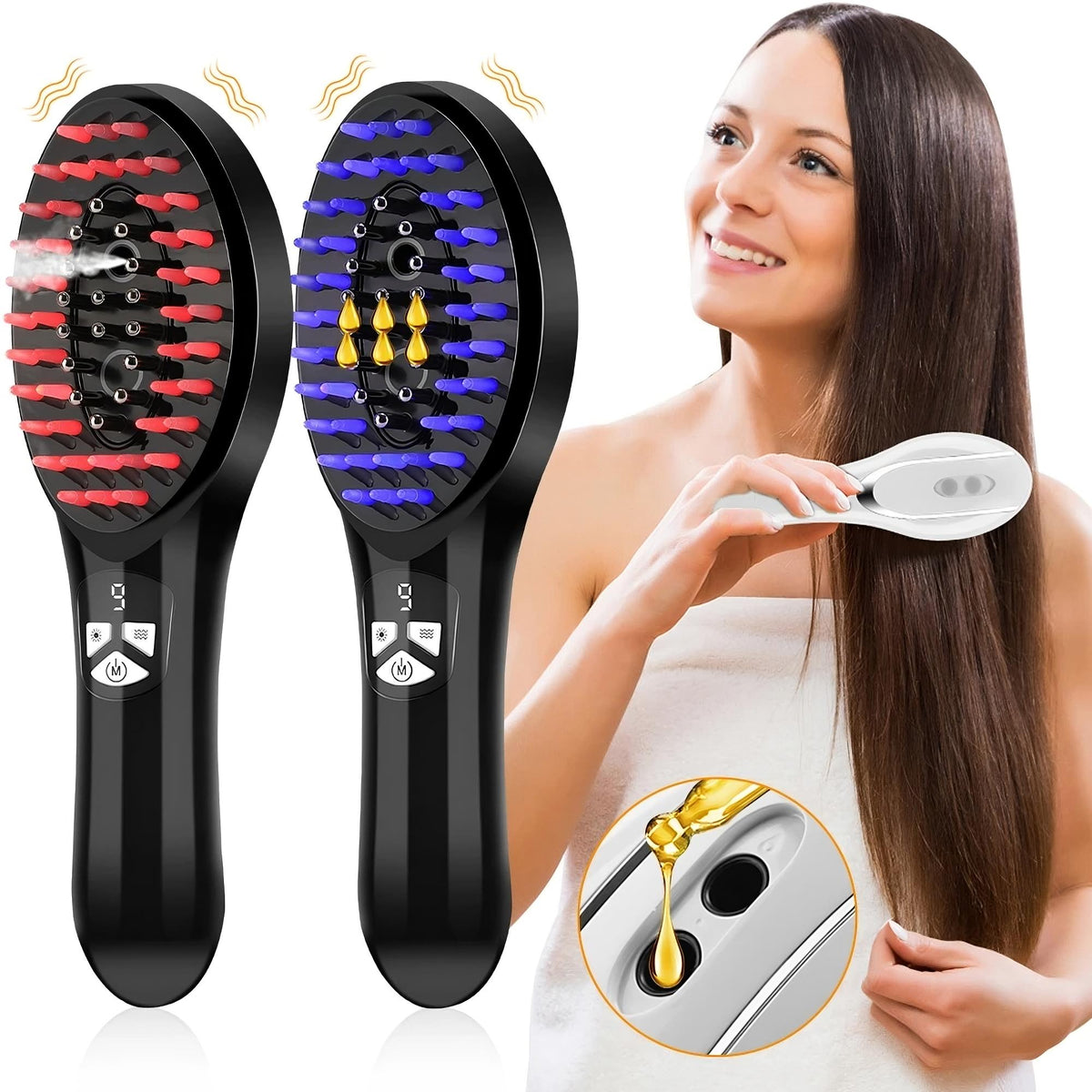EMS Elektrischer Spray-Massagekamm