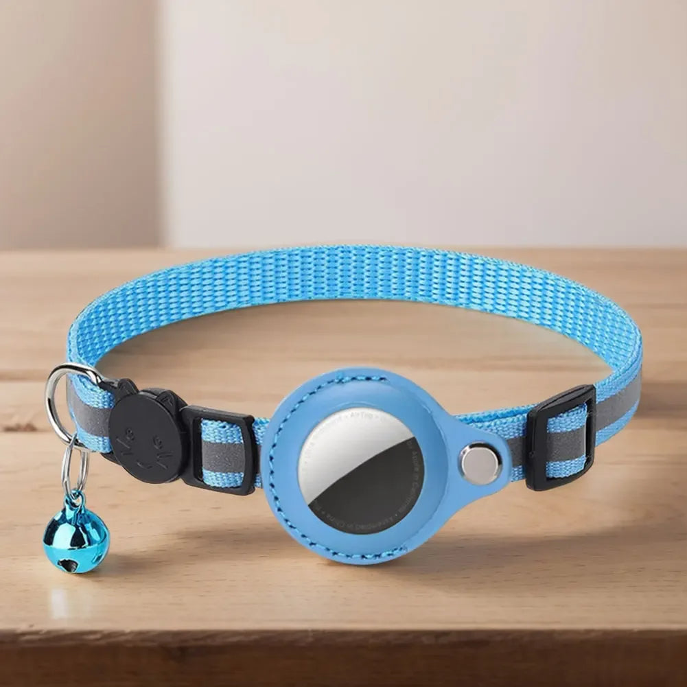 Reflektierendes Katzenhalsband mit Apple AirTag Halterung