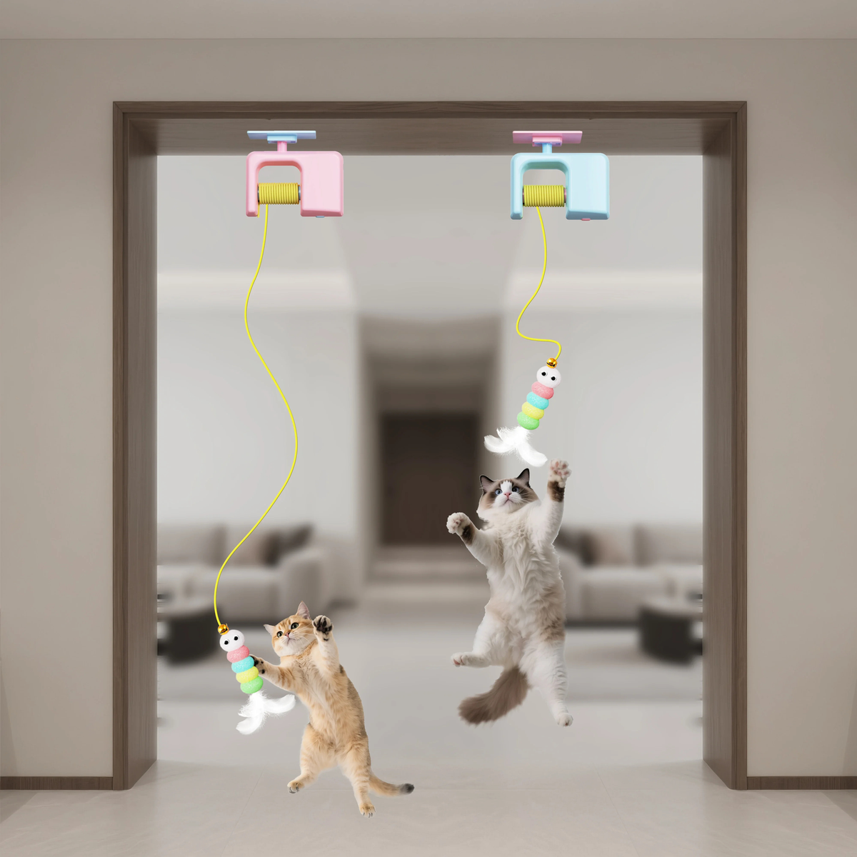 Automatic Hanging Cat Teaser Toy