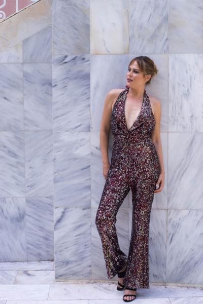 LADY JUMPSUIT RED/SILVER-0