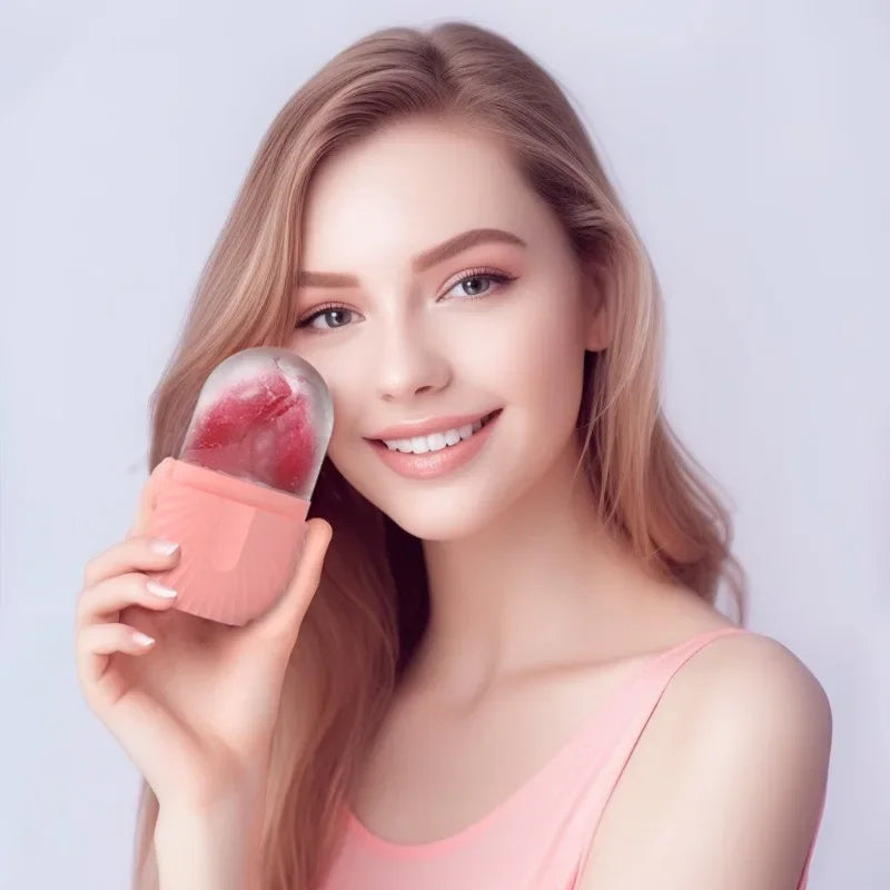 Silikon-Gesichtseisform und Massagegerät