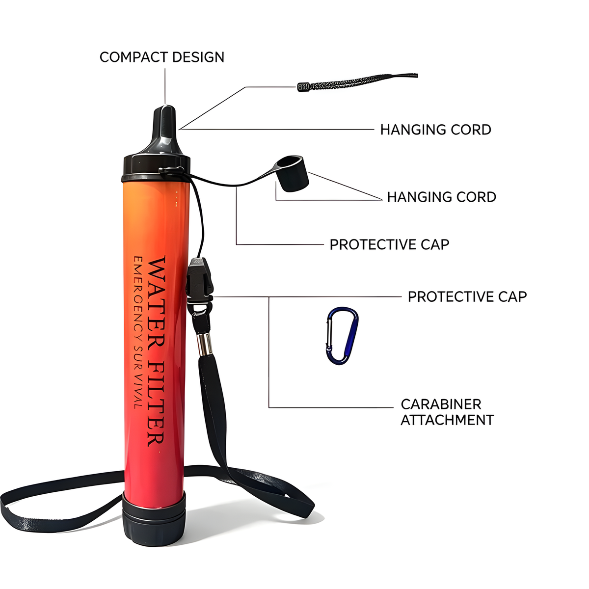 Portable Water Filter Straw