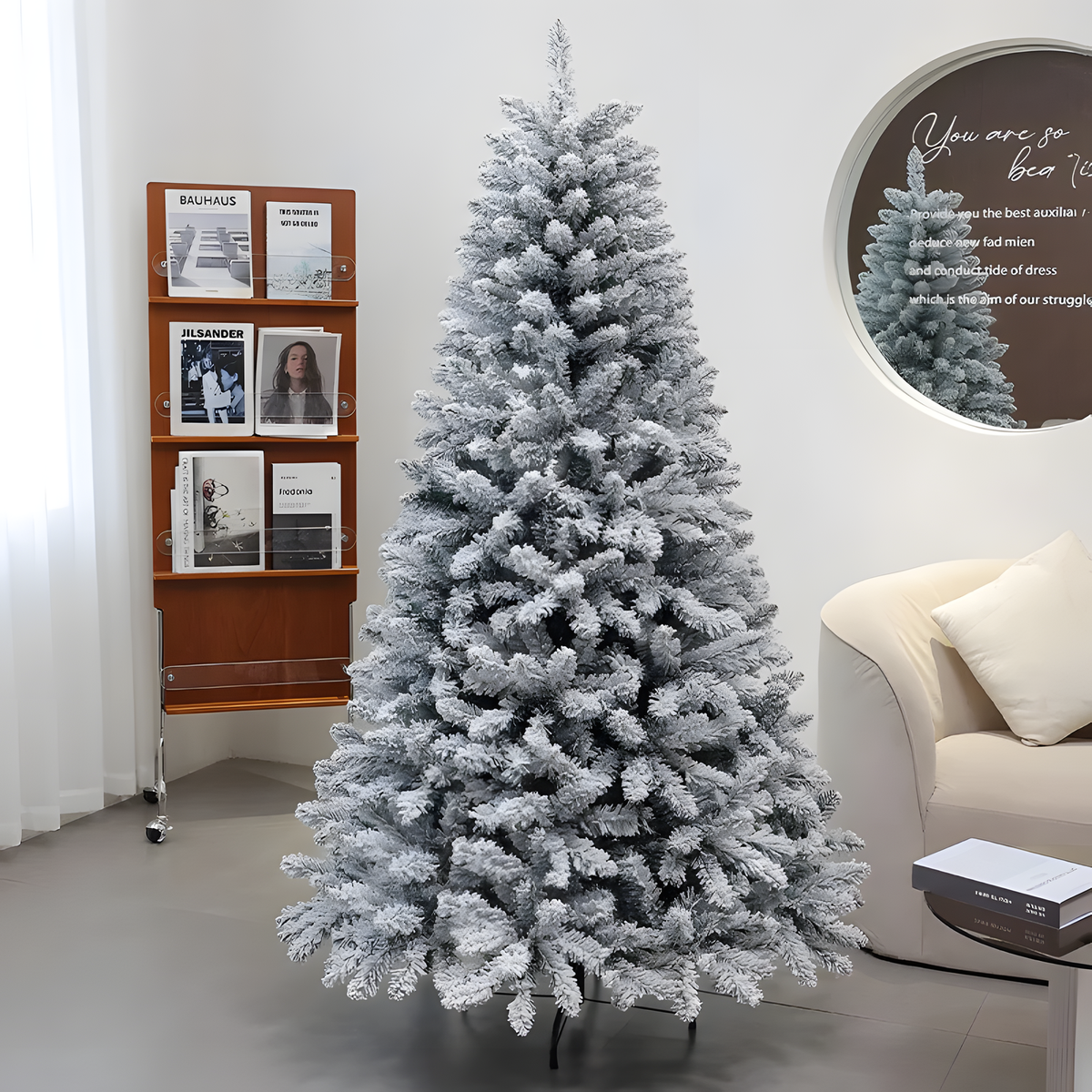 Flocked Christmas Tree