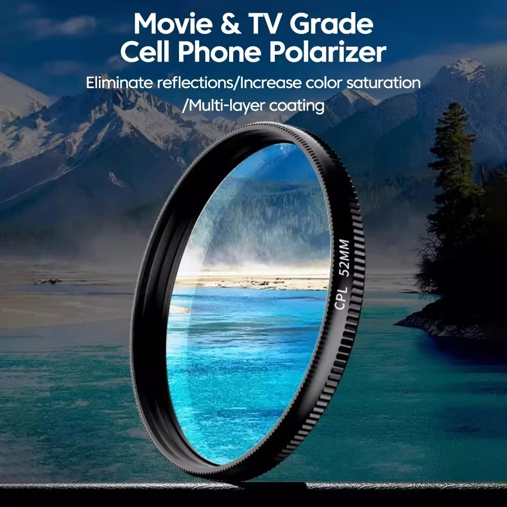 52mm Aufsteck-CPL-Handyobjektivfilter