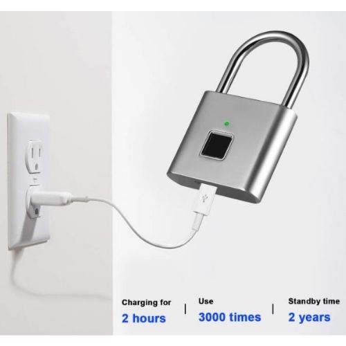 Vorhängeschloss mit Fingerabdruck