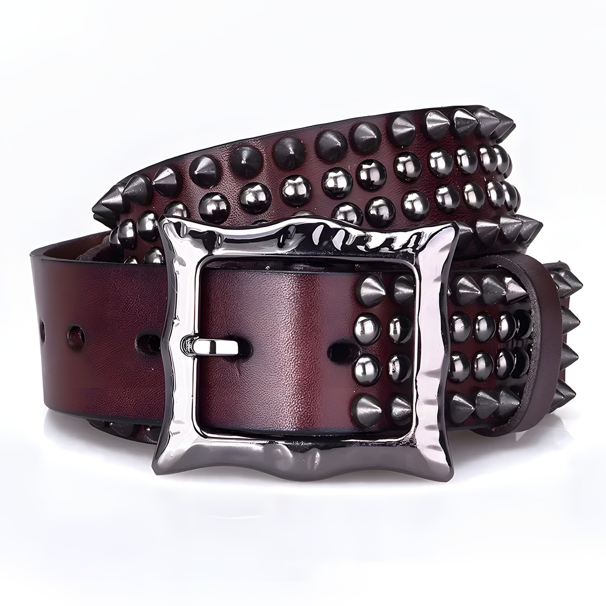 Studded Leather Belt