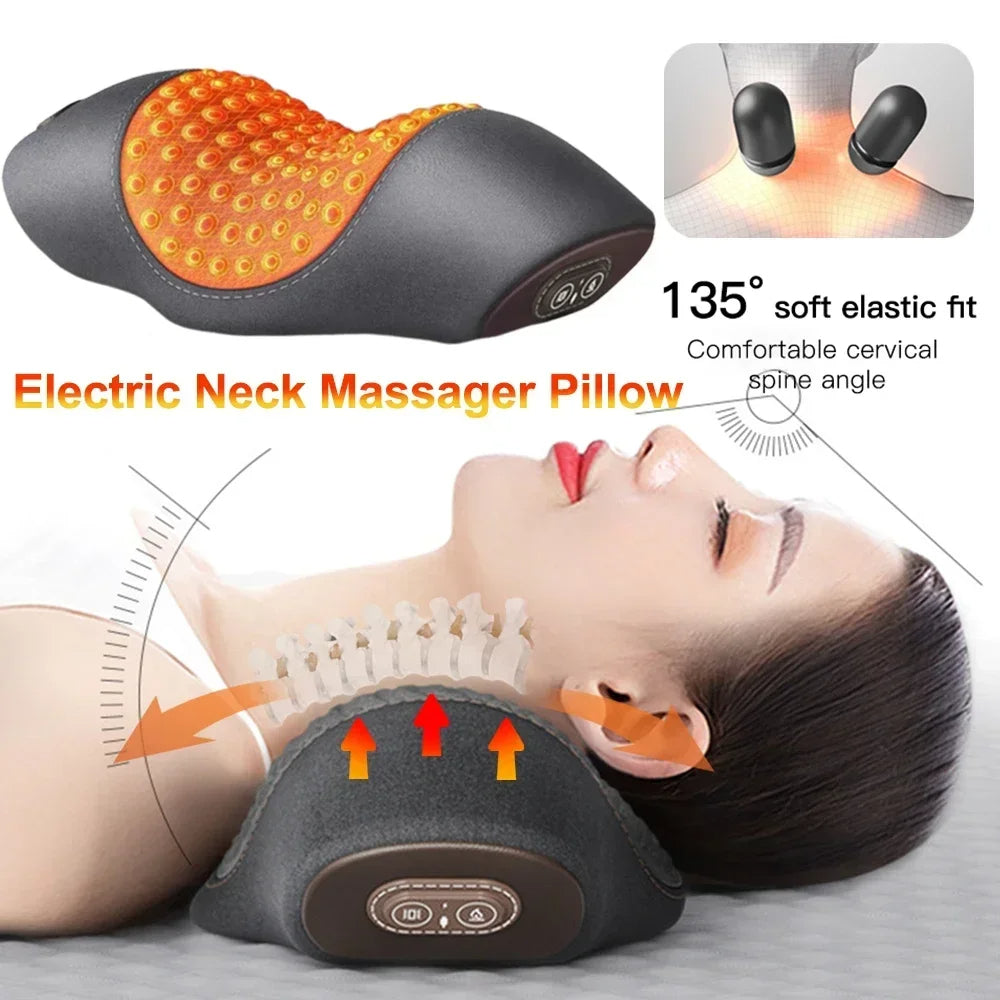 Elektrisches Nackenmassagekissen mit Heizung und Vibration
