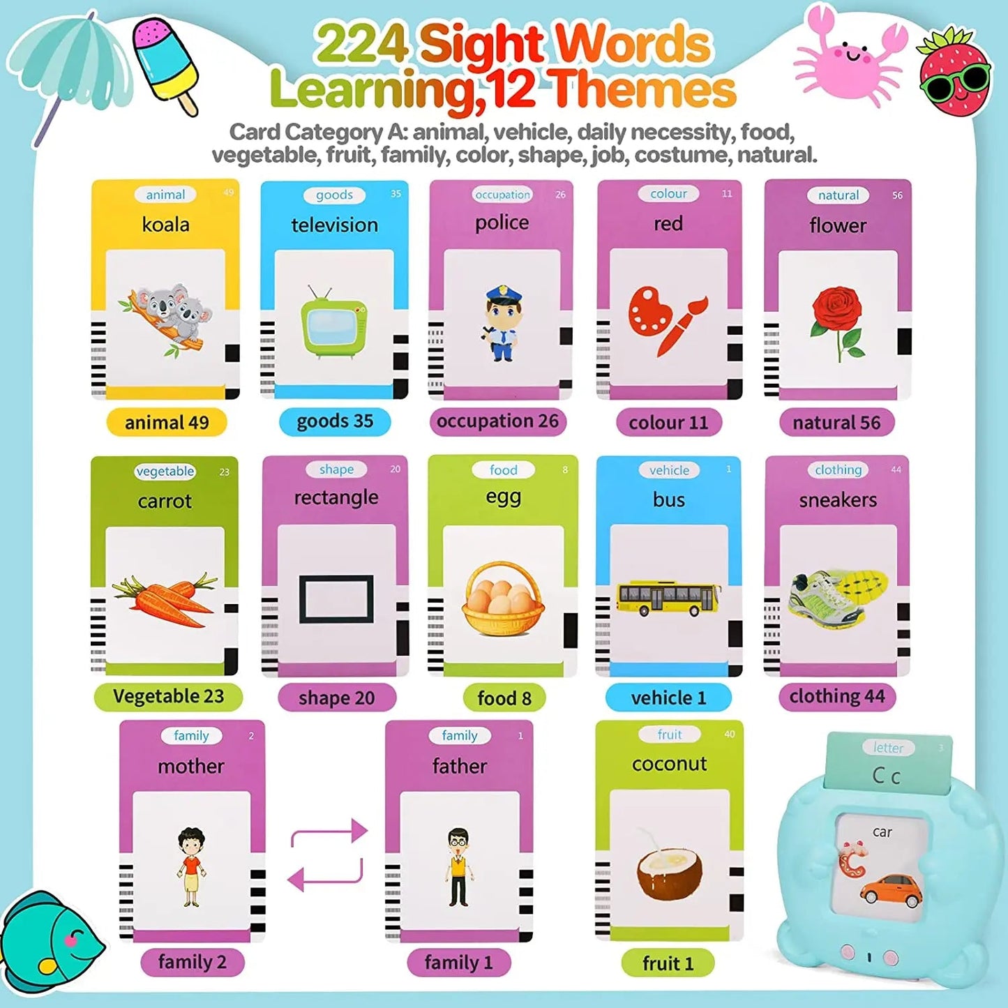 Talking Flash Cards for Kids
