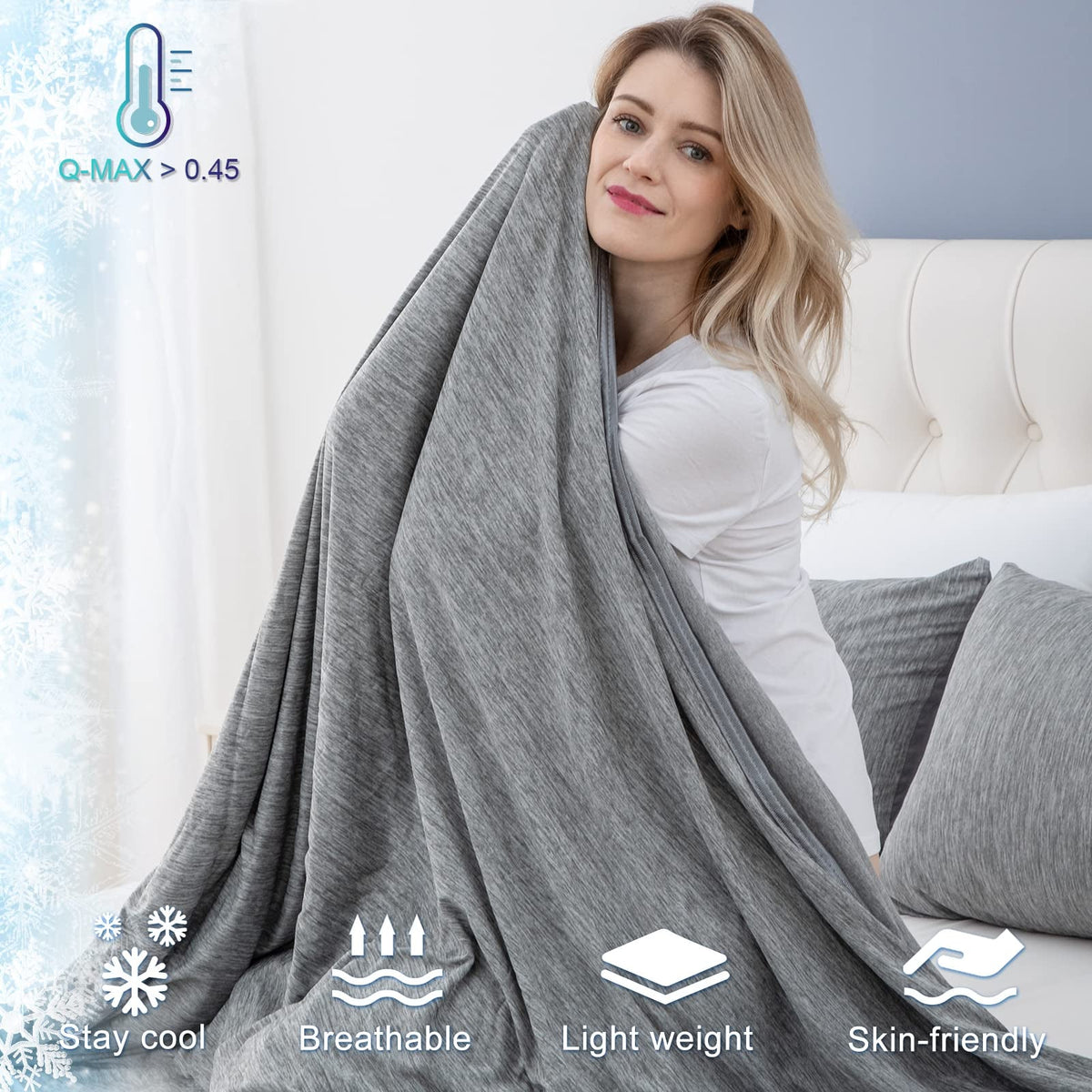 Self-Cooling 2-in-1 Summer Blanket