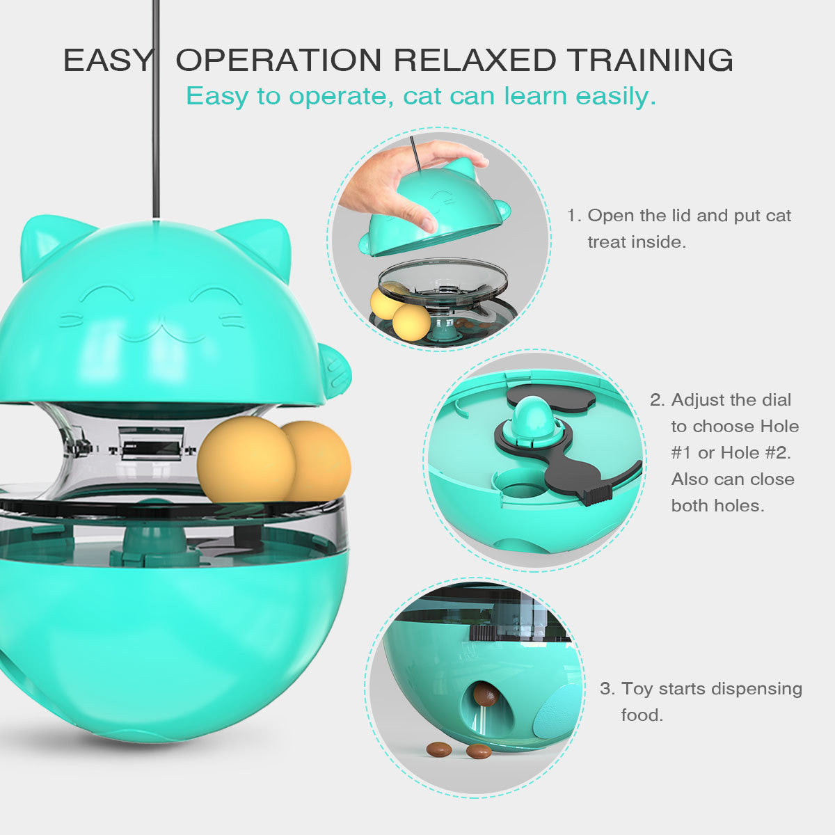 Interaktiver Cat IQ Leckerli-Ball