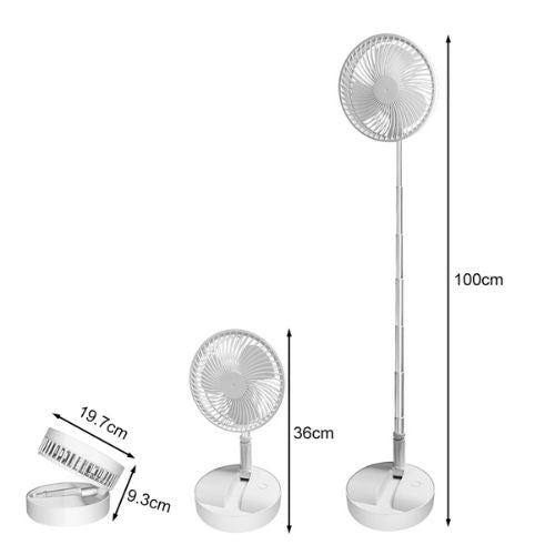 Klappbarer Teleskop-Standventilator