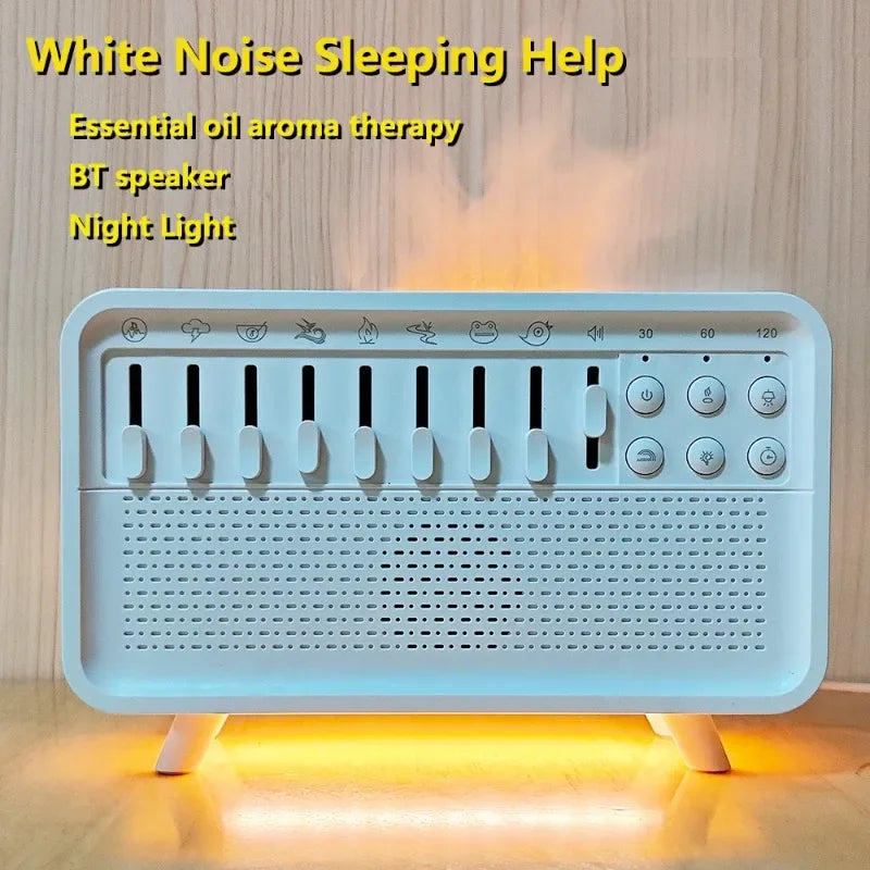 3-in-1-Bluetooth-Luftbefeuchter mit Nachtlicht und weißem Rauschen
