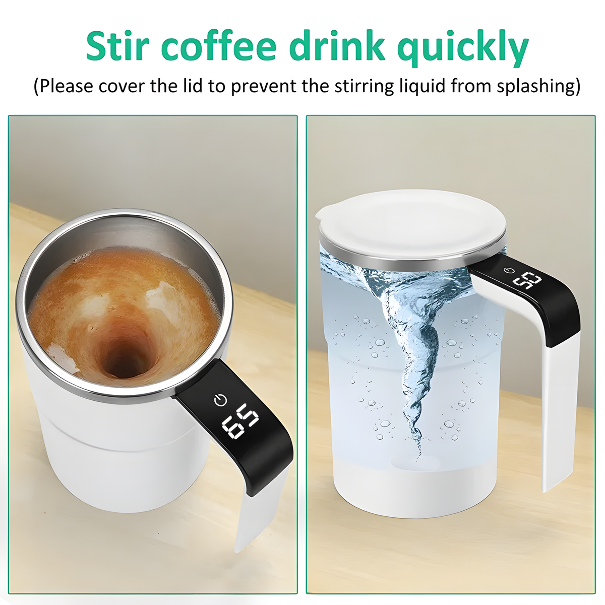 Automatic Stirring Travel Cup