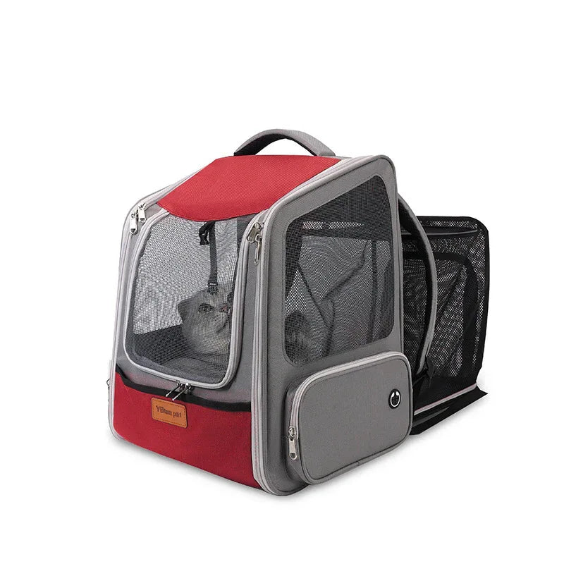 Expandable Breathable Comfortable Dog Cat Pet Backpack