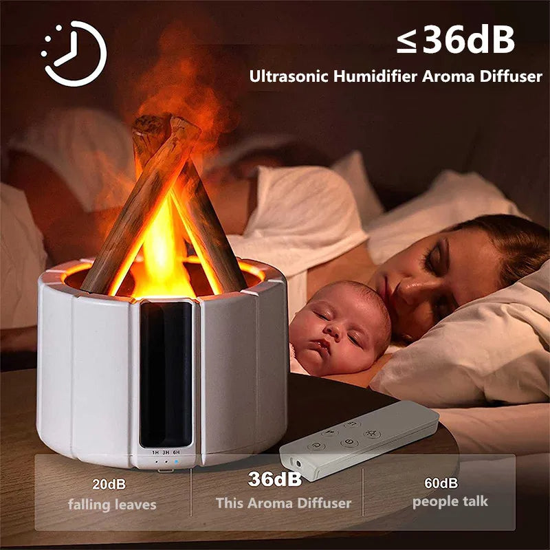 Diffusor in Lagerfeuerform