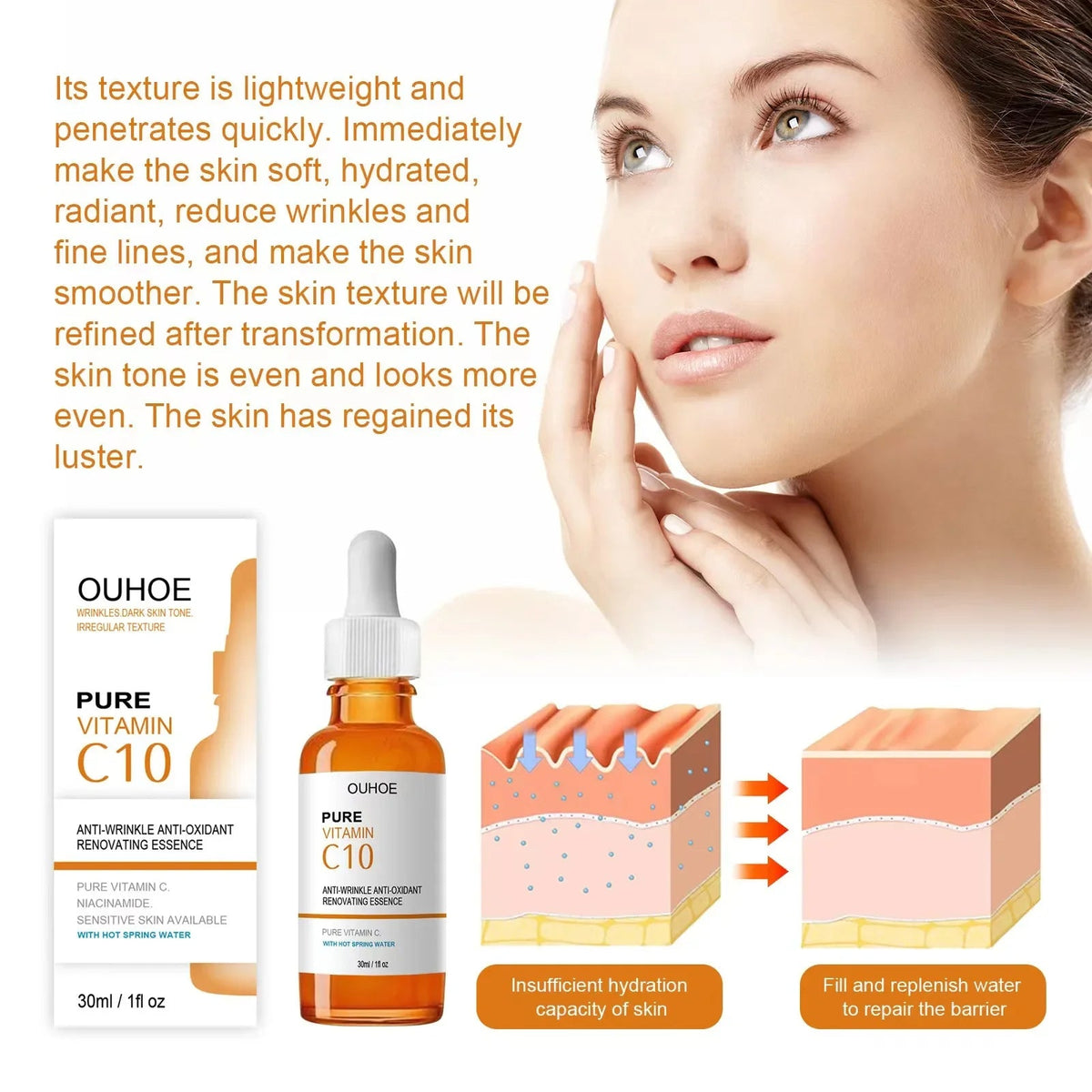 Vitamin C Faltenentferner Gesichtsserum