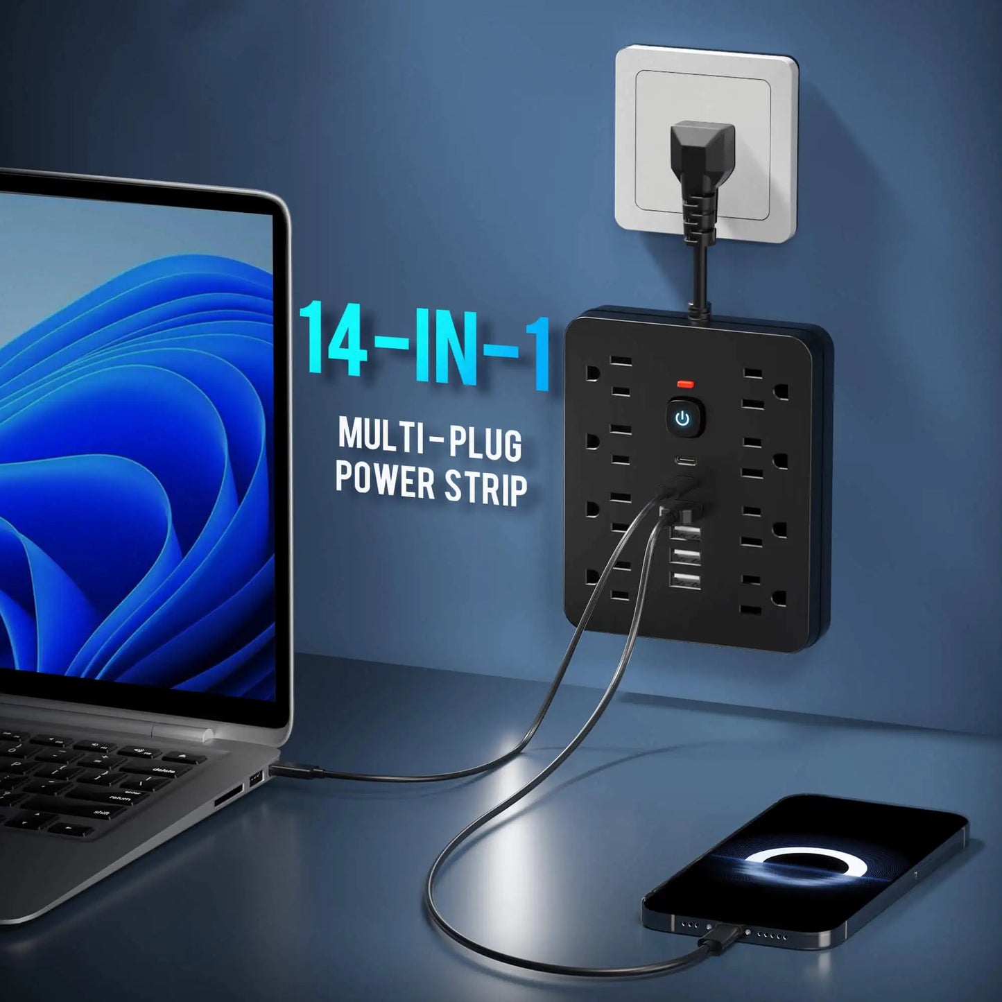 14-in-1 Multifunctional Power Strip