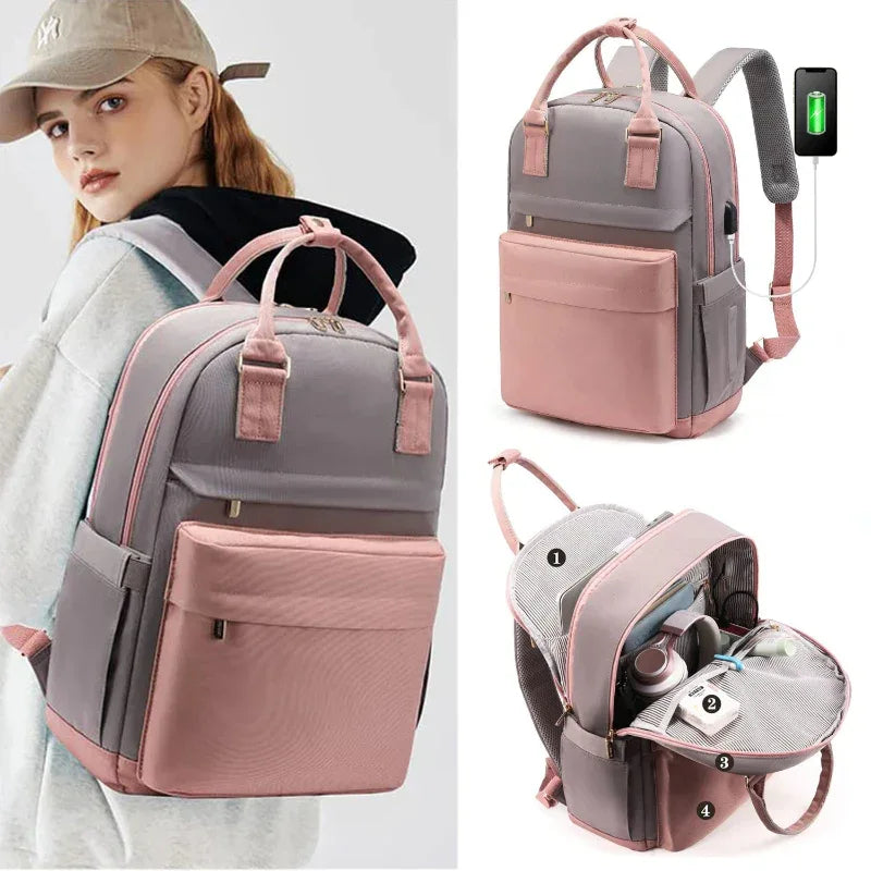 Large Capacity Laptop Bag Portable Travel Backpack