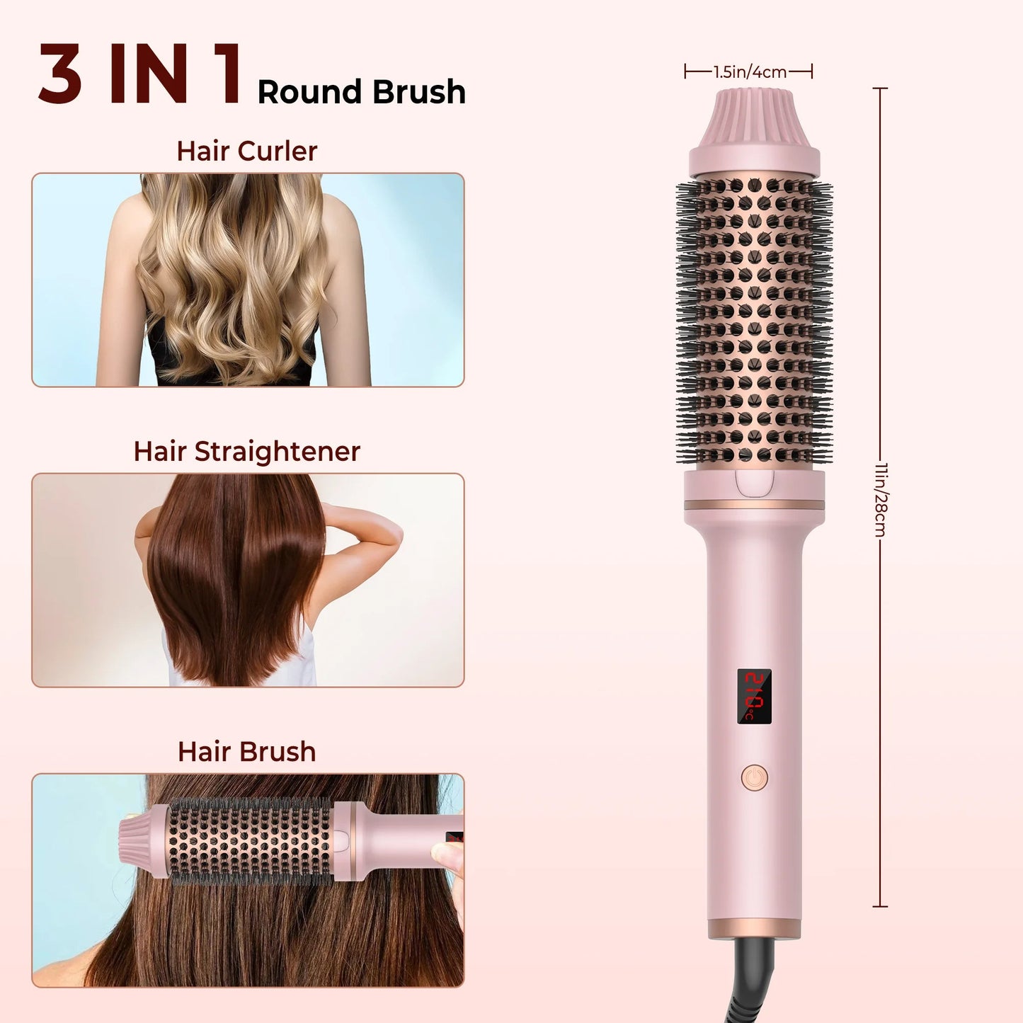 Ceramic Hair Curler Brush