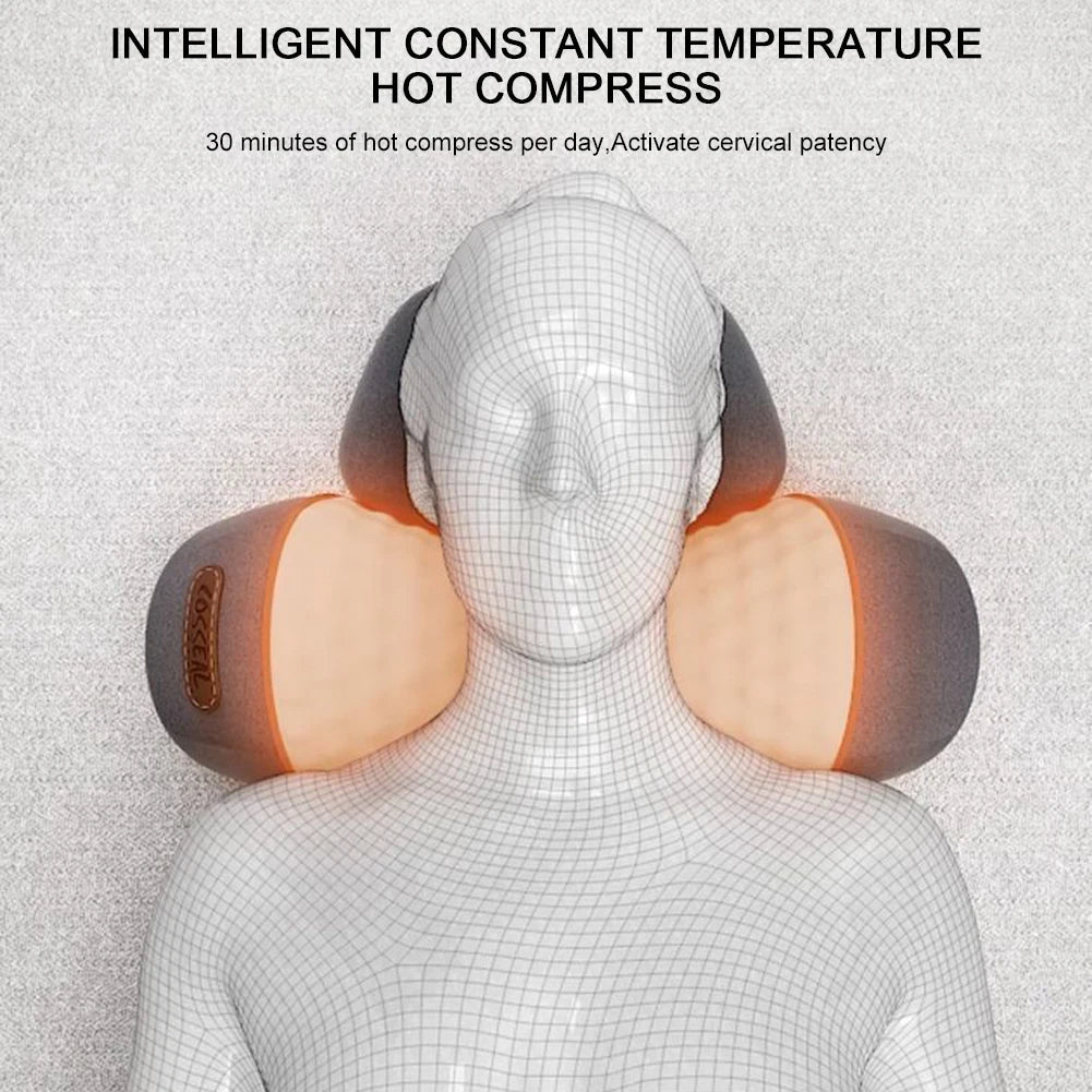 Elektrisches Nackenmassagekissen mit Heizung und Vibration