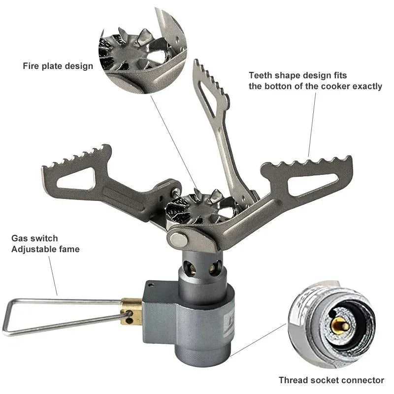 BRS Outdoor Mini Ultralight Camping Gas Stove Burner For Cooking
