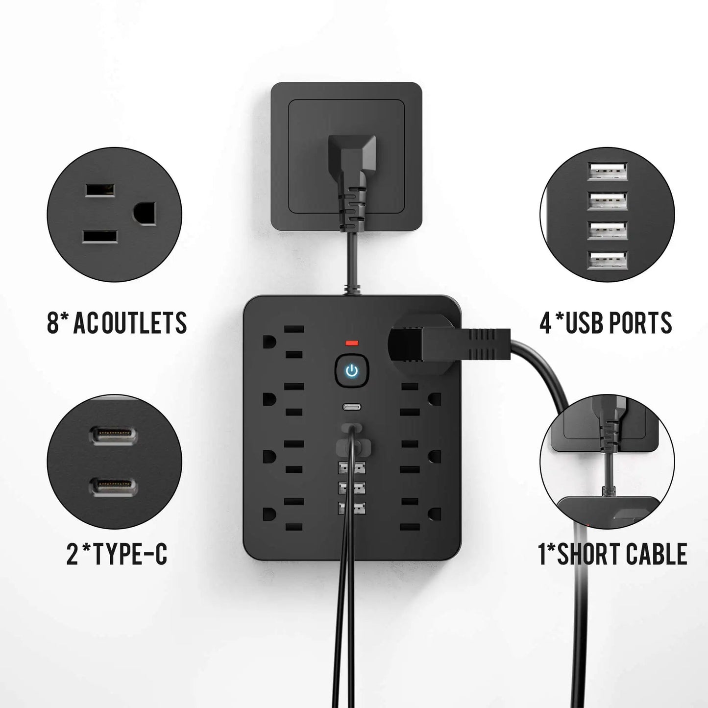 14-in-1 Multifunctional Power Strip